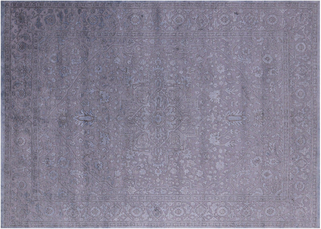 Wool & Silk Handmade Persian Heriz Serapi Rug - Manhattan Rugs