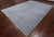 Grey 9' 1" X 12' 2" Wool & Silk Handmade Persian Heriz Serapi Rug - Q12084