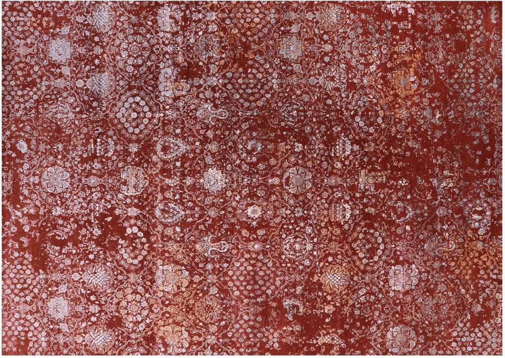 Wool & Silk Modern Handmade Rug - Manhattan Rugs