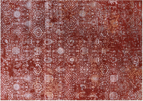 Wool & Silk Modern Handmade Rug - Manhattan Rugs