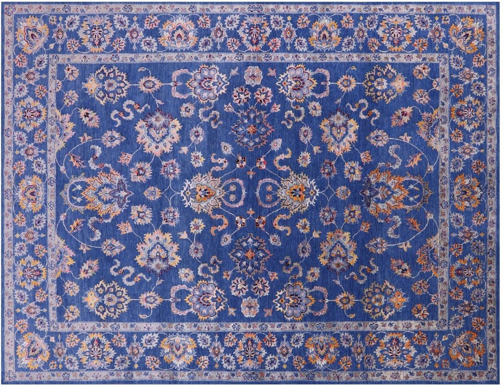 Wool & Silk Persian Tabriz Hand Knotted Rug - Manhattan Rugs