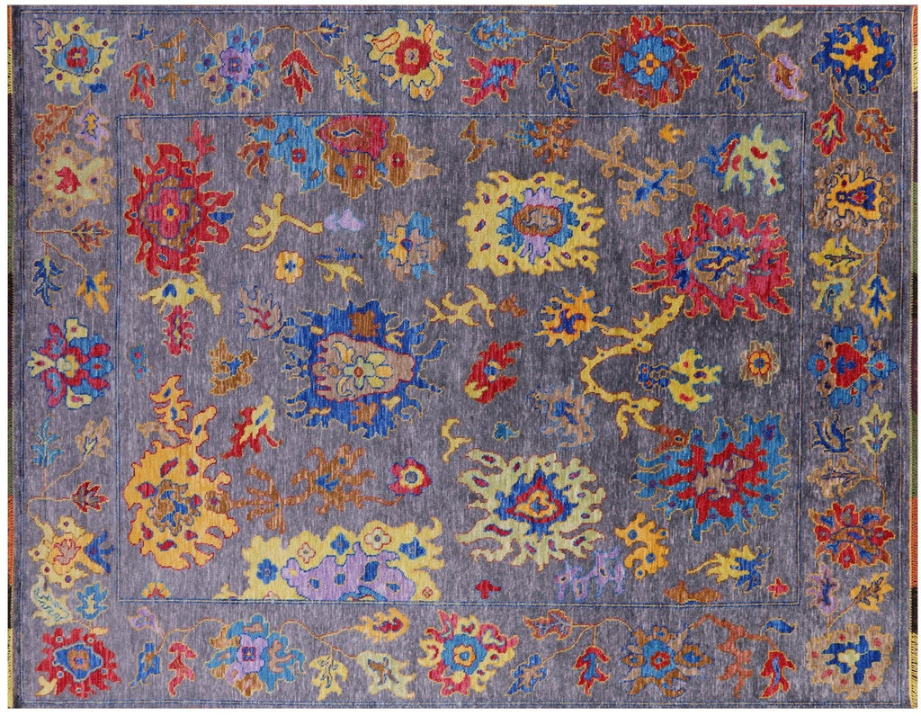 Turkish Oushak Hand-Knotted Wool Rug - Manhattan Rugs
