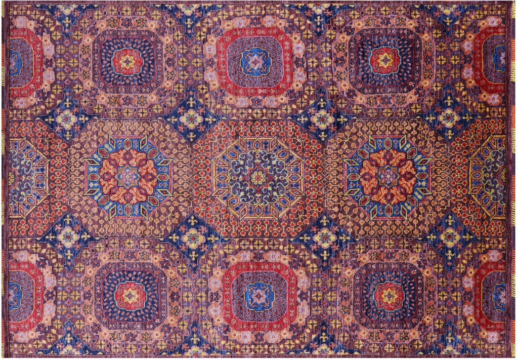 Handmade Geometric Mamluk Wool Rug - Manhattan Rugs
