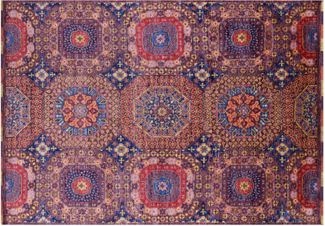 Handmade Geometric Mamluk Wool Rug - Manhattan Rugs