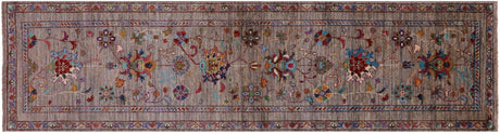 Persian Tabriz Hand Knotted Wool Runner Rug - Manhattan Rugs