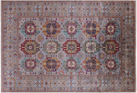 Hand-Knotted Fine Turkmen Ersari Wool Rug - Manhattan Rugs