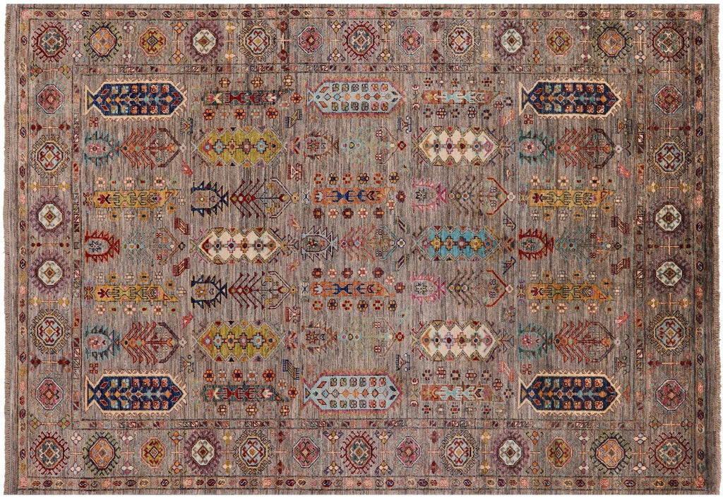 Hand Knotted Fine Turkmen Ersari Wool Rug - Manhattan Rugs