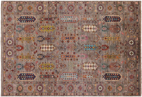 Hand Knotted Fine Turkmen Ersari Wool Rug - Manhattan Rugs
