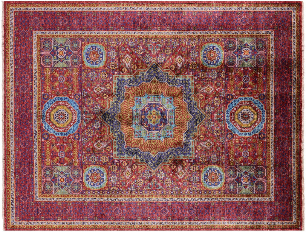 Handmade Geometric Mamluk Wool Rug - Manhattan Rugs
