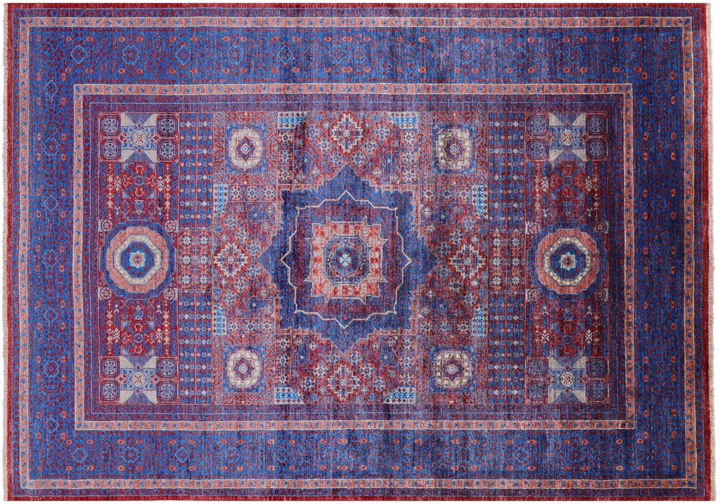 Handmade Mamluk Geometric Wool Rug - Manhattan Rugs