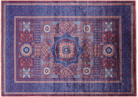 Handmade Mamluk Geometric Wool Rug - Manhattan Rugs
