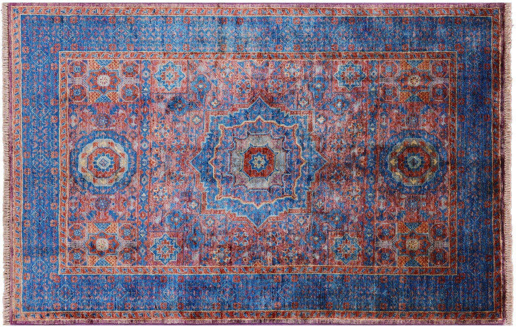 Mamluk Geometric Hand Knotted Wool Rug - Manhattan Rugs