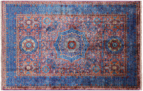 Mamluk Geometric Hand Knotted Wool Rug - Manhattan Rugs