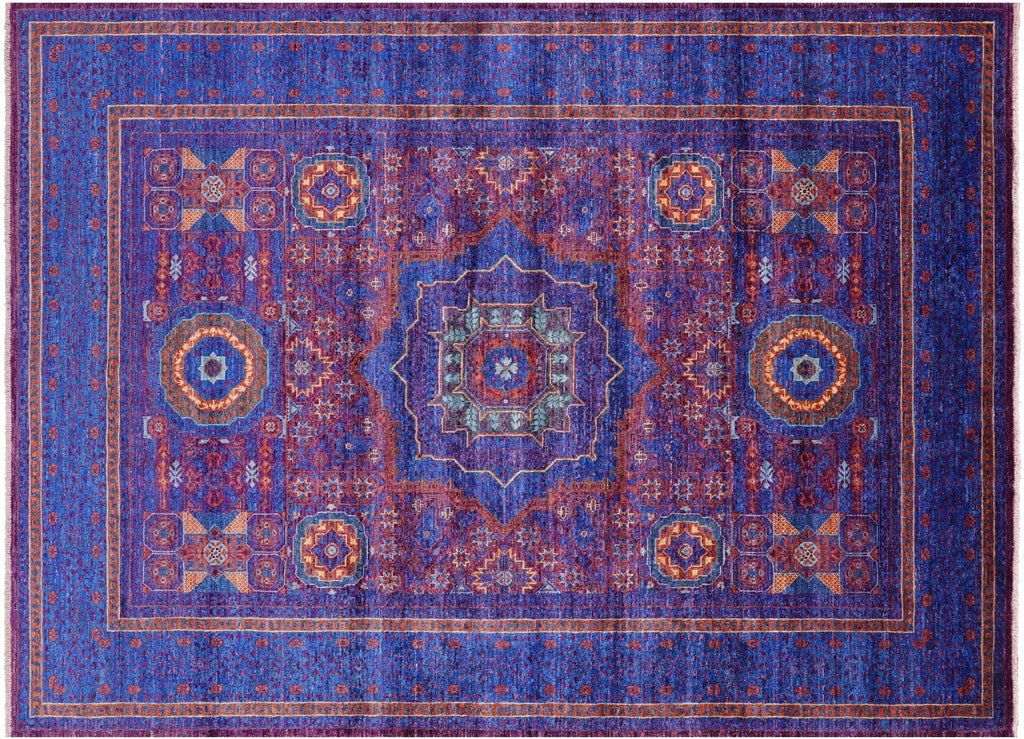Mamluk Geometric Hand Knotted Wool Rug - Manhattan Rugs