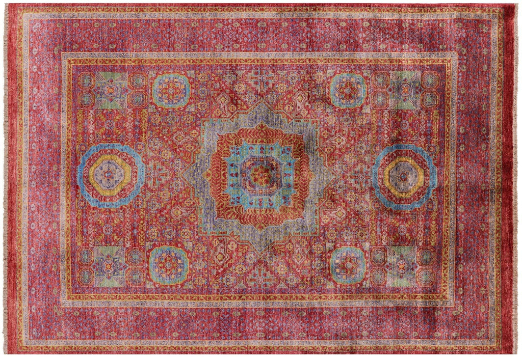 Mamluk Geometric Hand-Knotted Wool Rug - Manhattan Rugs