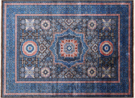 Mamluk Geometric Hand-Knotted Wool Rug - Manhattan Rugs