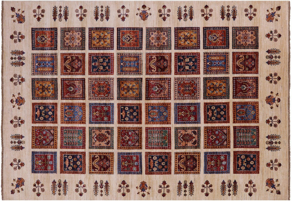 Persian Garden Design Handmade Wool Rug - Manhattan Rugs