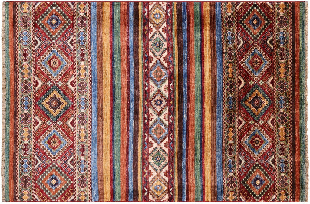 Super Kazak Khorjin Hand Knotted Wool Rug - Manhattan Rugs