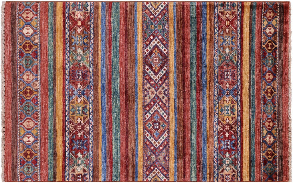 Super Kazak Khorjin Handmade Wool Rug - Manhattan Rugs