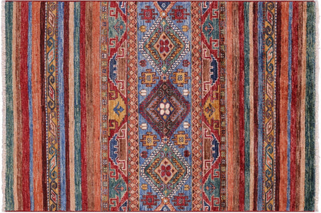 Khorjin Super Kazak Hand Knotted Wool Rug - Manhattan Rugs