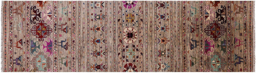 Runner Hand-Knotted Tribal Persian Gabbeh Rug - Manhattan Rugs