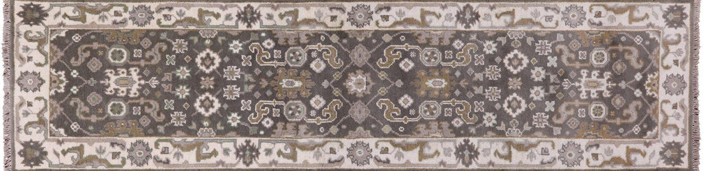 Oushak Hand Knotted Wool Runner Rug - Manhattan Rugs