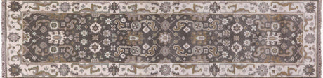 Oushak Hand Knotted Wool Runner Rug - Manhattan Rugs