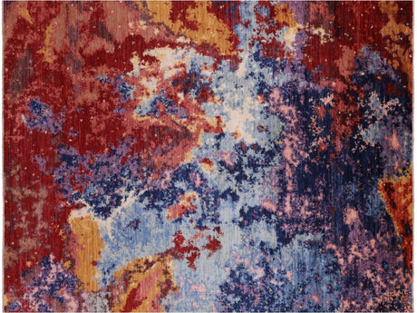 Hand Knotted Modern Abstract Wool Rug - Manhattan Rugs
