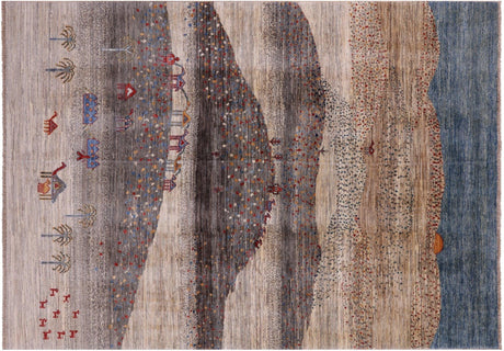 Handmade Persian Tribal Gabbeh Wool Rug - Manhattan Rugs