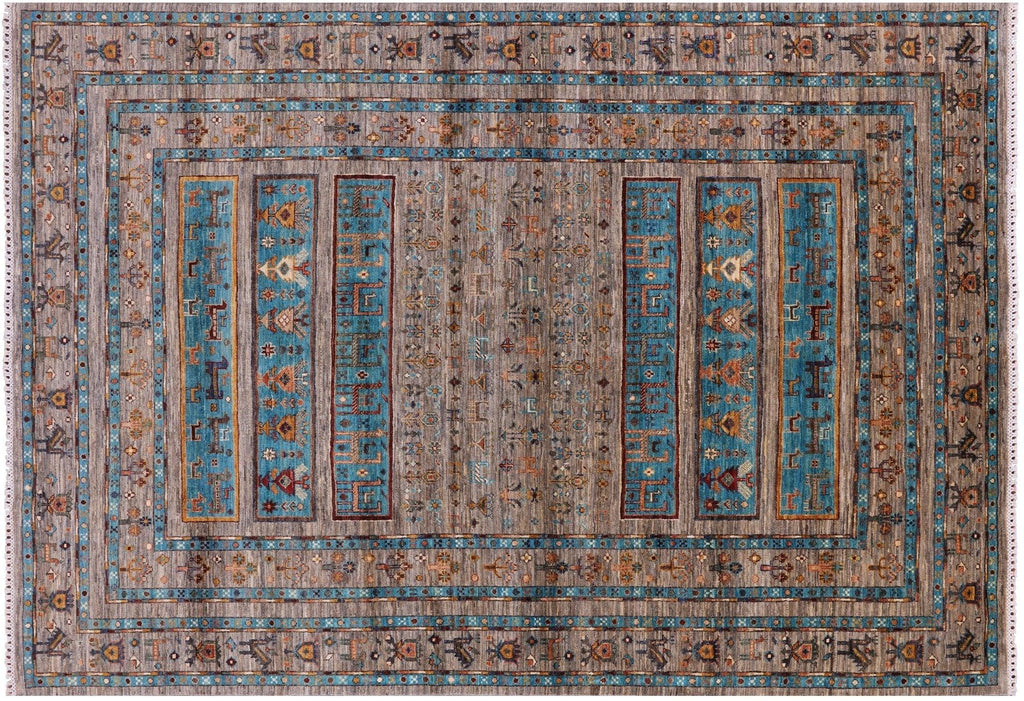 Persian Tribal Gabbeh Hand Knotted Wool Rug - Manhattan Rugs
