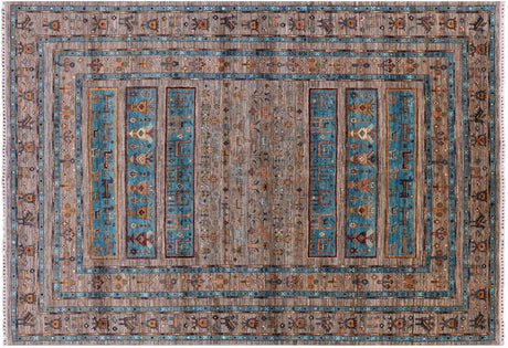 Persian Tribal Gabbeh Hand Knotted Wool Rug - Manhattan Rugs