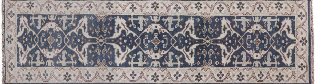 Hand Knotted Turkish Oushak Runner Rug - Manhattan Rugs