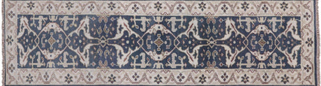Hand Knotted Turkish Oushak Runner Rug - Manhattan Rugs