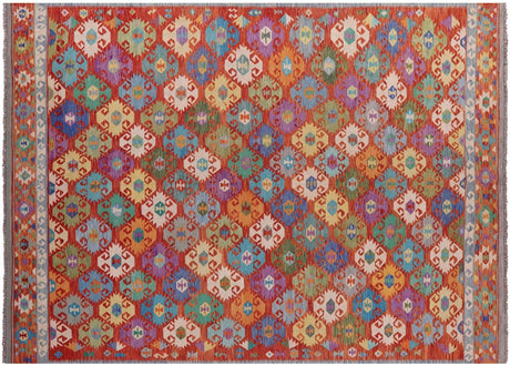 Kilim Flat Weave Reversible Wool On Wool Rug - Manhattan Rugs