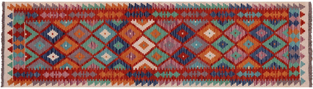 Runner Reversible Kilim Flat Weave Wool On Wool Rug - Manhattan Rugs