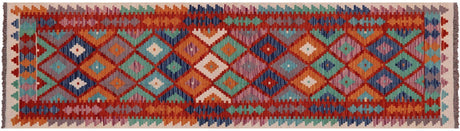 Runner Reversible Kilim Flat Weave Wool On Wool Rug - Manhattan Rugs