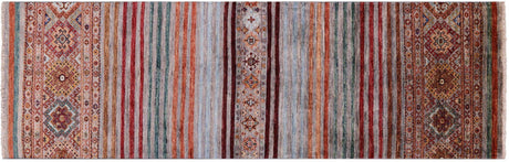 Runner Khorjin Super Kazak Handmade Rug - Manhattan Rugs