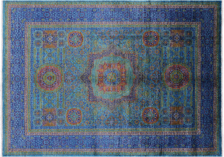 Geometric Mamluk Handmade Wool Rug - Manhattan Rugs