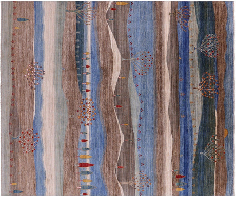 Persian Gabbeh Tribal Handmade Wool Rug - Manhattan Rugs