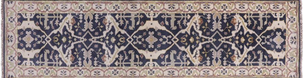Runner Turkish Oushak Hand Knotted Wool Rug - Manhattan Rugs