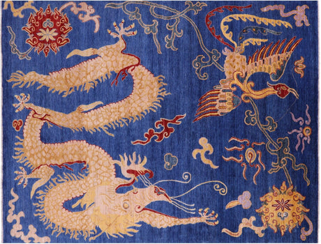 Handmade Dragon And Phoenix Design Rug - Manhattan Rugs