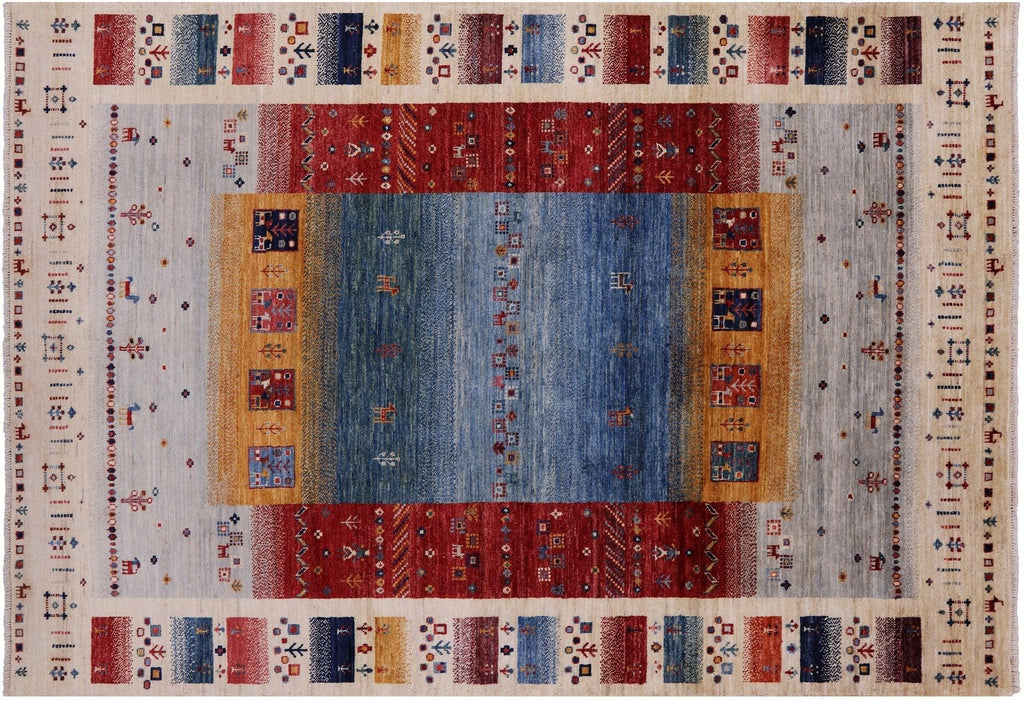 Persian Tribal Gabbeh Handmade Wool Rug - Manhattan Rugs
