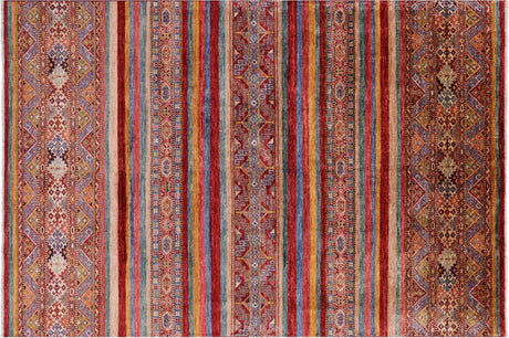 Super Kazak Khorjin Hand-Knotted Wool Rug - Manhattan Rugs