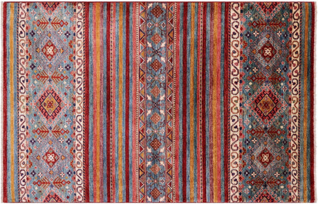 Super Kazak Khorjin Handmade Wool Rug - Manhattan Rugs