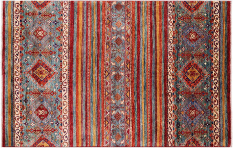 Hand Knotted Super Kazak Khorjin Rug - Manhattan Rugs