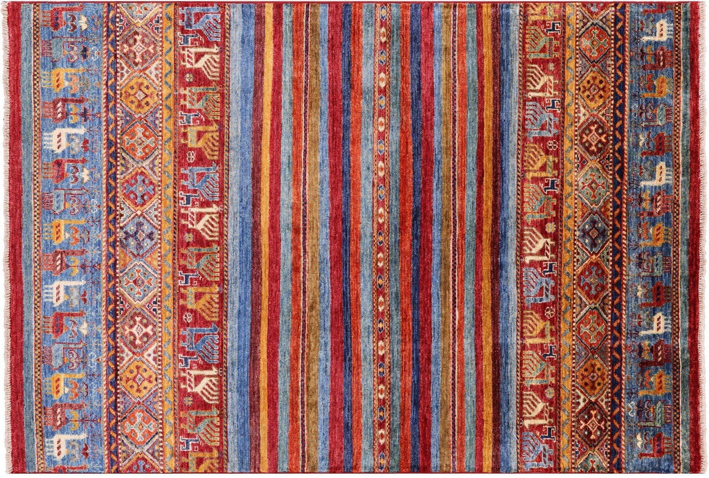 Handmade Persian Tribal Gabbeh Wool Rug - Manhattan Rugs