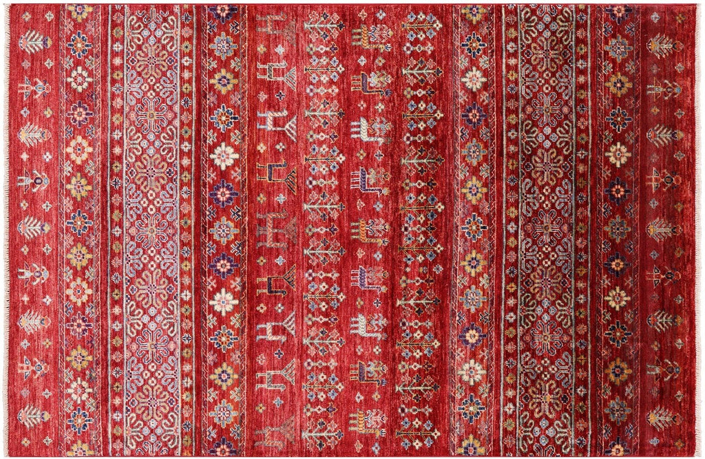 Hand Knotted Tribal Persian Gabbeh Rug - Manhattan Rugs