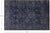 Full Pile Overdyed Hand Knotted Wool Rug 5' 11" X 9' 0" - Q12718