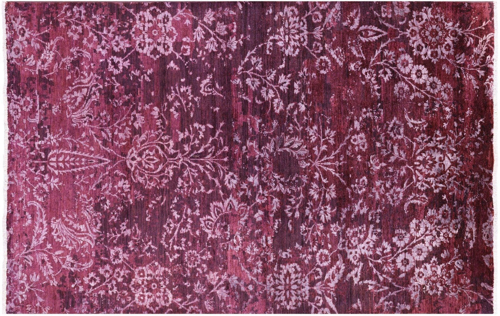 Modern Hand-Knotted Wool & Silk Rug - Manhattan Rugs