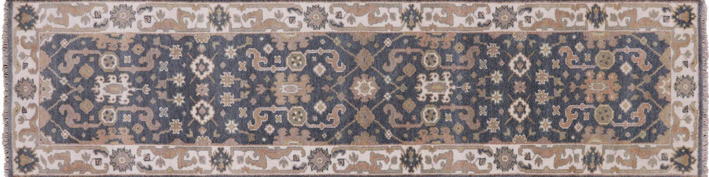 Runner Hand-Knotted Turkish Oushak Wool Rug - Manhattan Rugs